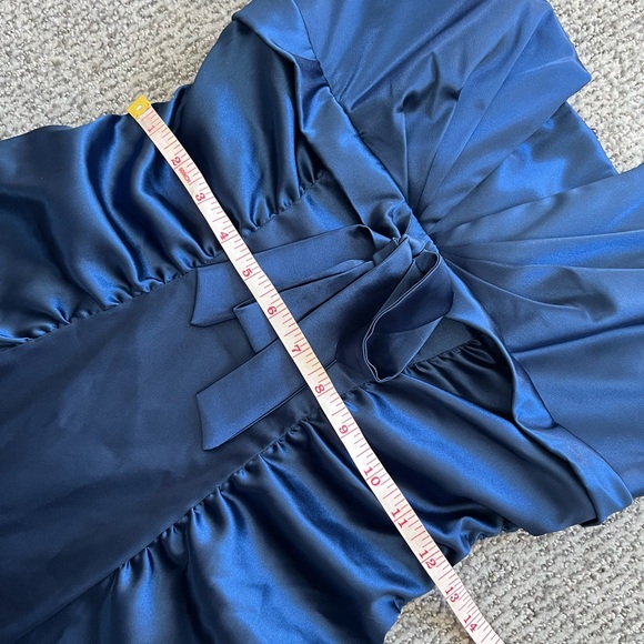 NWT Blue Strapless Formal Dress Size 8 - Picture 13 of 15